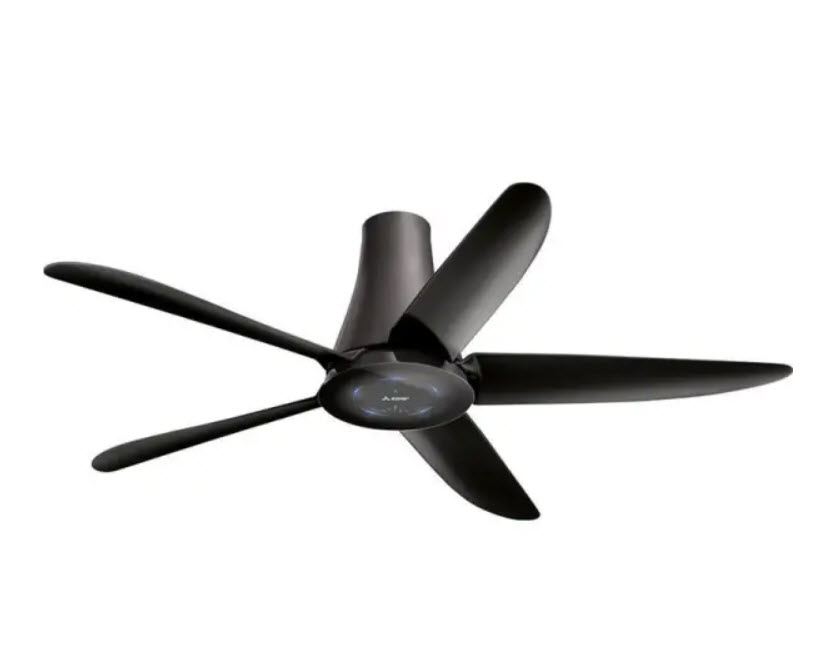 Quạt trần Mitsubishi 5 cánh C56 – ( RA5 ) RW5 SF xám đậm- Có điều khiển