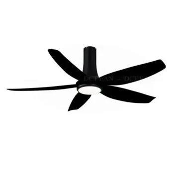 Quạt trần đèn 5 cánh DCT Fan 301 màu đen