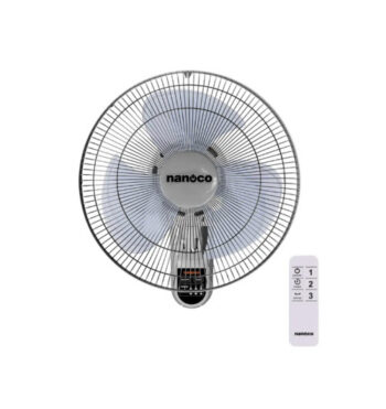Quạt treo tường Nanoco NWF1612RC-G-điều khiển
