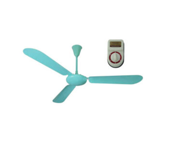 Quạt trần 3 cánh điện cơ 25cm QT1400-S-xanh